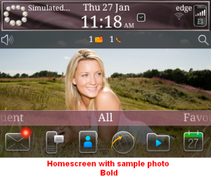 bGlamorous OS6 for BlackBerry Bold Style