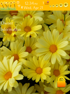 Yellow Daisy Theme For BlackBerry Torch