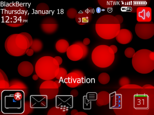 Abstract Lights Red