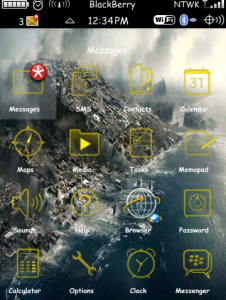 End of World with stunning yellow icons