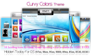 Curvy Colors Theme Hidden Today