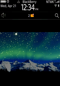 Northern Lights theme for blackberry