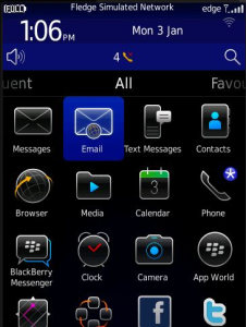 Simply Business Blue Style for BlackBerry 6