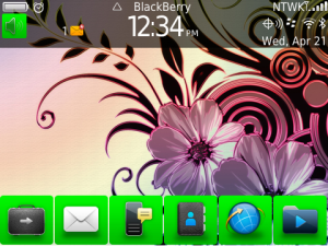 Vivid Flowers Green - OS6 Compatible