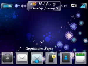 Blue Flakes Theme