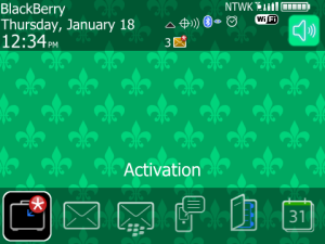 Fleur de Lis Ocean Green