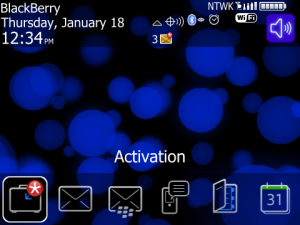 Abstract Lights Blue
