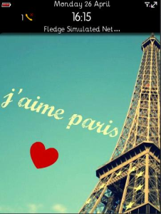 I Love Paris II for the BlackBerry Storm