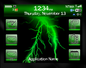 Green Lightning Theme