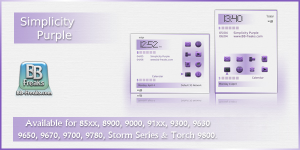 Simplicity Purple theme