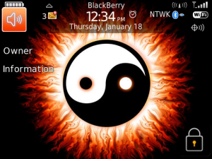 Glowing Yin Yang