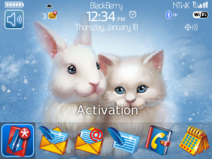 Rabbit and Kitten. 3D Icons.
