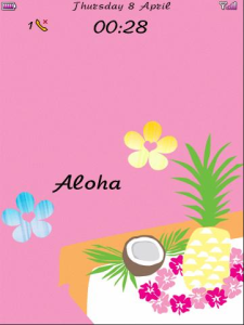 Summer Luau Theme for the BlackBerry Storm