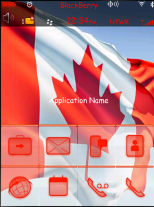 Flag of Canada New Theme-For BlackBerry Torch