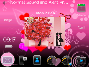 Photo Girl Customized Heart theme