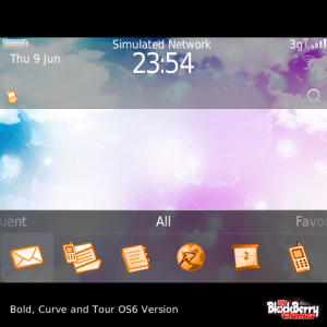 Clouds with Orange Outline Icons Theme