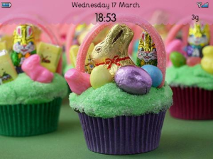 Easter Cupcakes for BlackBerry Storm Theme