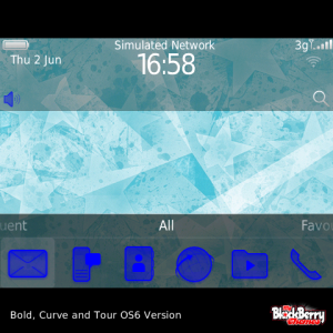 Ice Blue Theme with Brilliant Blue Icons