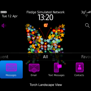 Vivid Pink Butterfly theme - pink icons with floral Butterfly