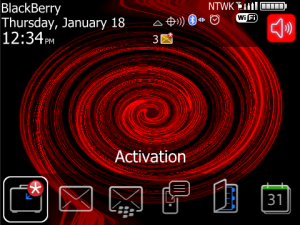 Swirls Red theme