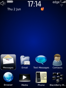 CalmBlue DR for the BlackBerry Torch