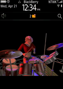 Girl Drummer - Live Motion Wallpaper