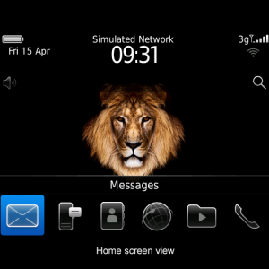 Lion Theme with Chrome icons from our Lion Series