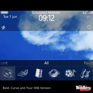 Blue Sky and Clouds Theme with Wonderful White Aspect Icons
