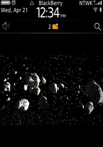 Asteroid Field for blackberry