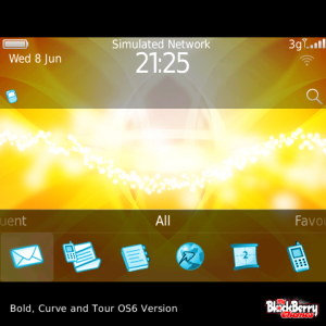 Gold Sparkle with Aqua Blue Outline Icons Theme