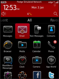 Simply Business Red Style for BlackBerry 6