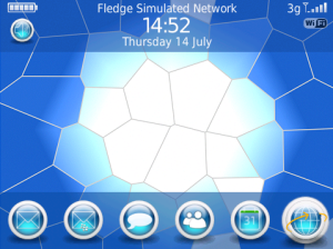 Cracked Glass With Glossy Icon