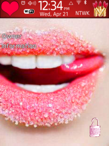 Kiss me Theme -- Get Dark Pink Kiss Theme