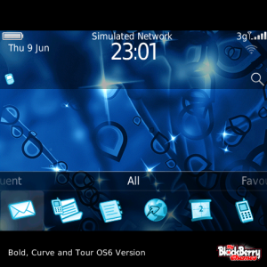 Wonderland Sparkle with Aqua Blue Outline Icons Theme