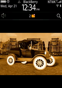 Antique Car theme for blackberry