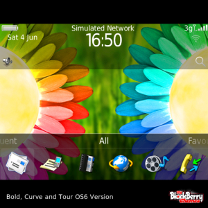 Funky Rainbow Color Flowers Theme with Breathtaking Multi Colored 3D Icons