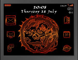 Orange Japanese Dragon Theme