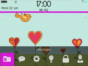 Love Birds Purple theme