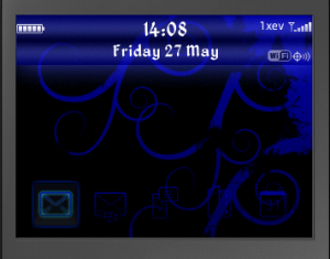 Blue Grunge Swirls Theme