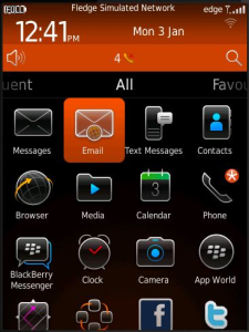 Simply Business Orange Style for BlackBerry 6