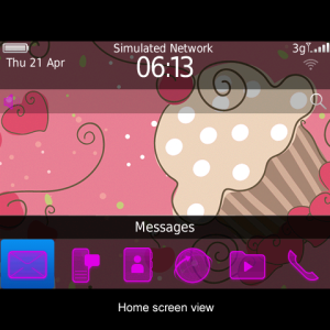 Pink Cup Cake theme - Cakes with vivid pink icons