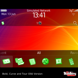 Spectrum Luminosity with Green Outline Icons Theme
