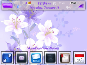 Purple Lilies Theme