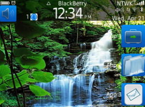 Waterfall customized homescreen