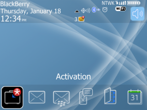 Abstract Aura Baby Blue