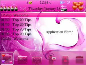 Gorgeous Love Theme for BlackBerry Bold