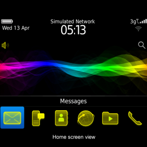 Yellow Phaser Spectrum Theme with Yellow Icons