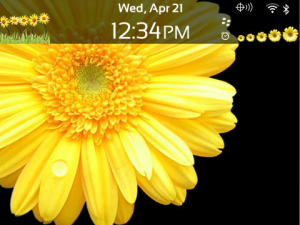 Yellow Daisy Theme for BlackBerry v6.0