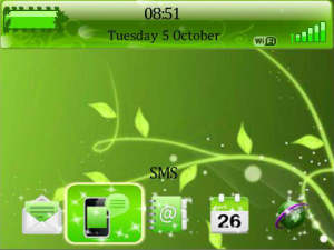 Green Swirls Theme