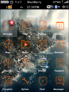 End of The World Theme with orange aspect icons